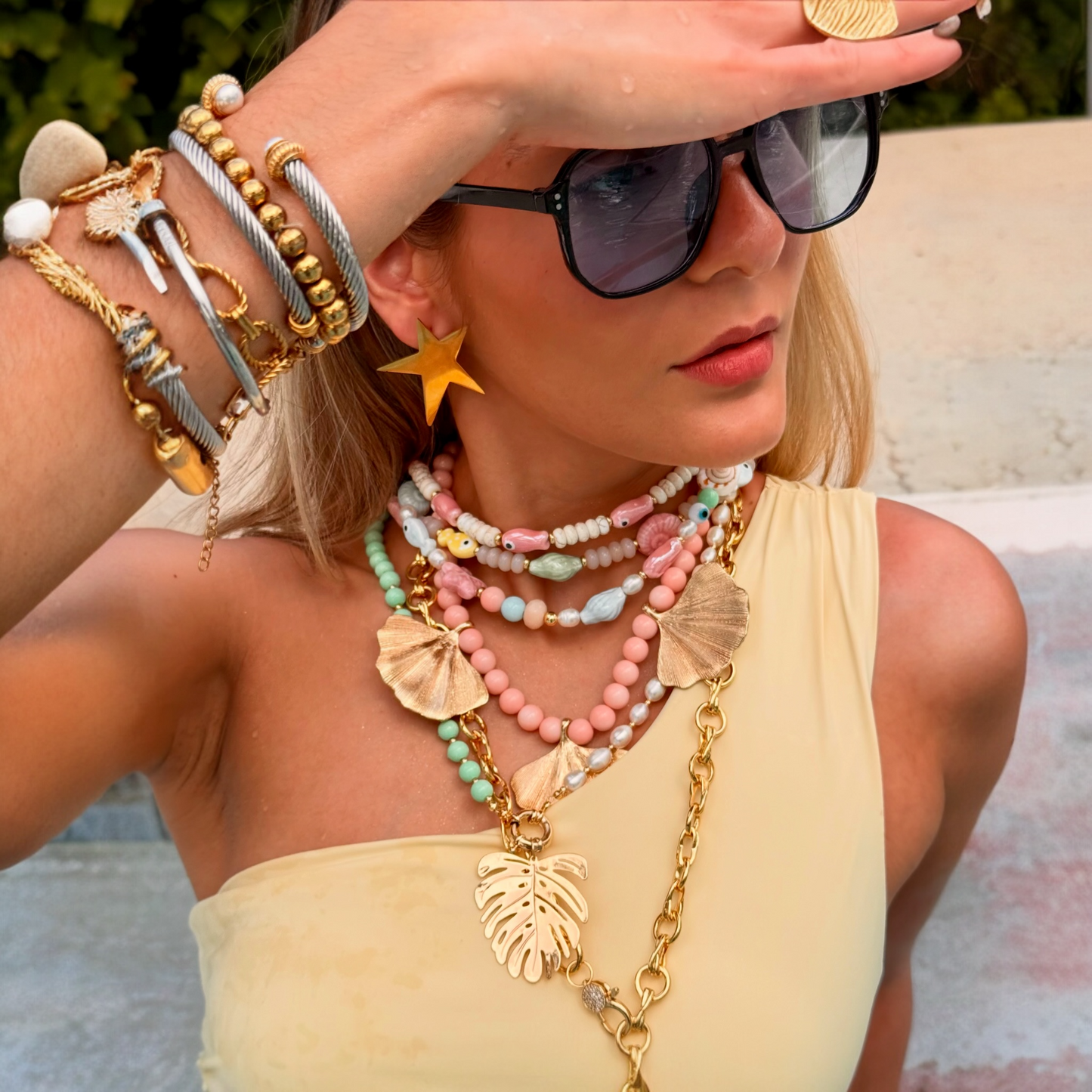 Golden Stars Earrings