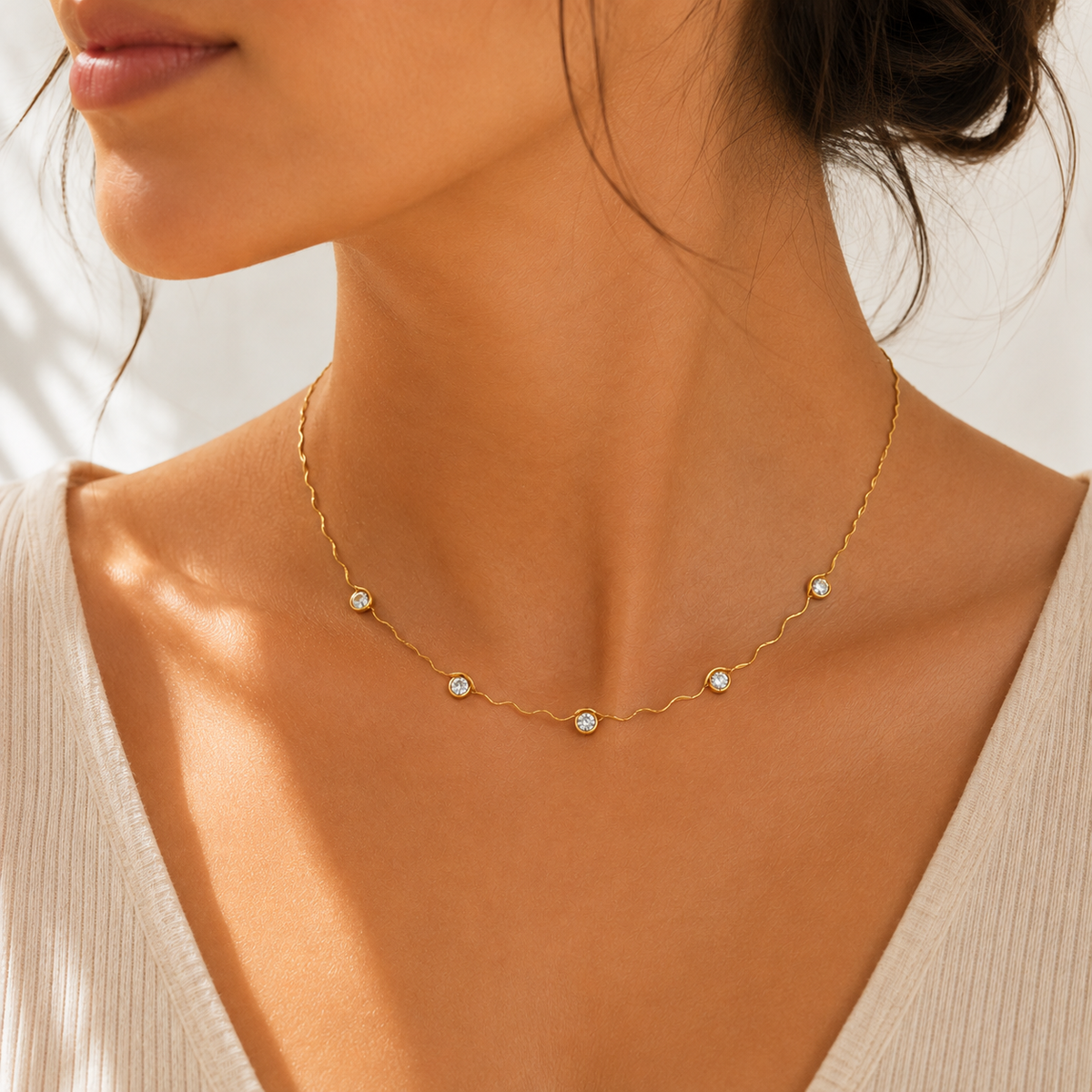 FIVE STONE NECKLACE