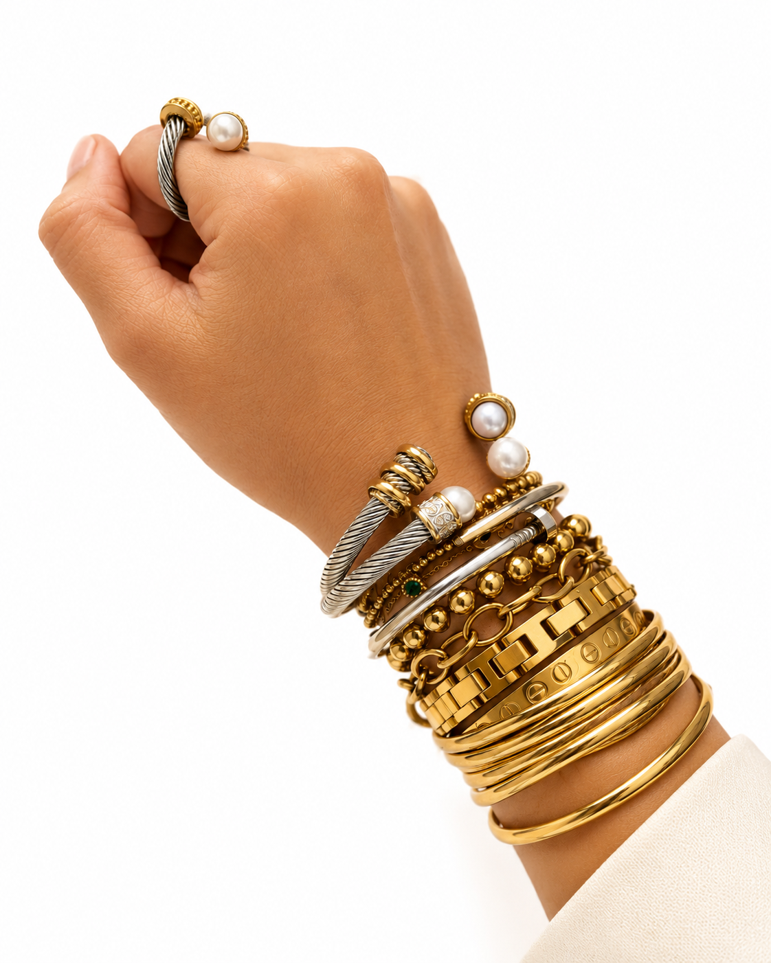 Pearl twist bracelet