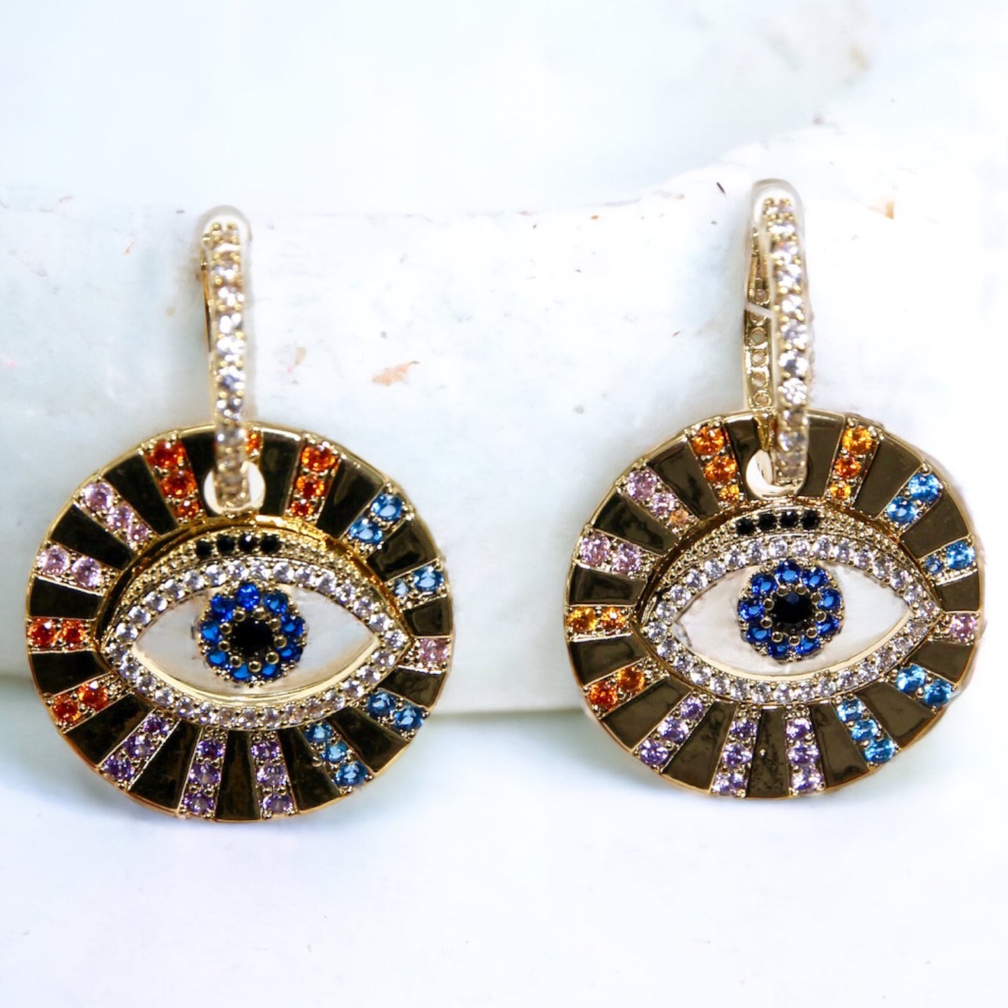 Colors Evil Eyes Earring