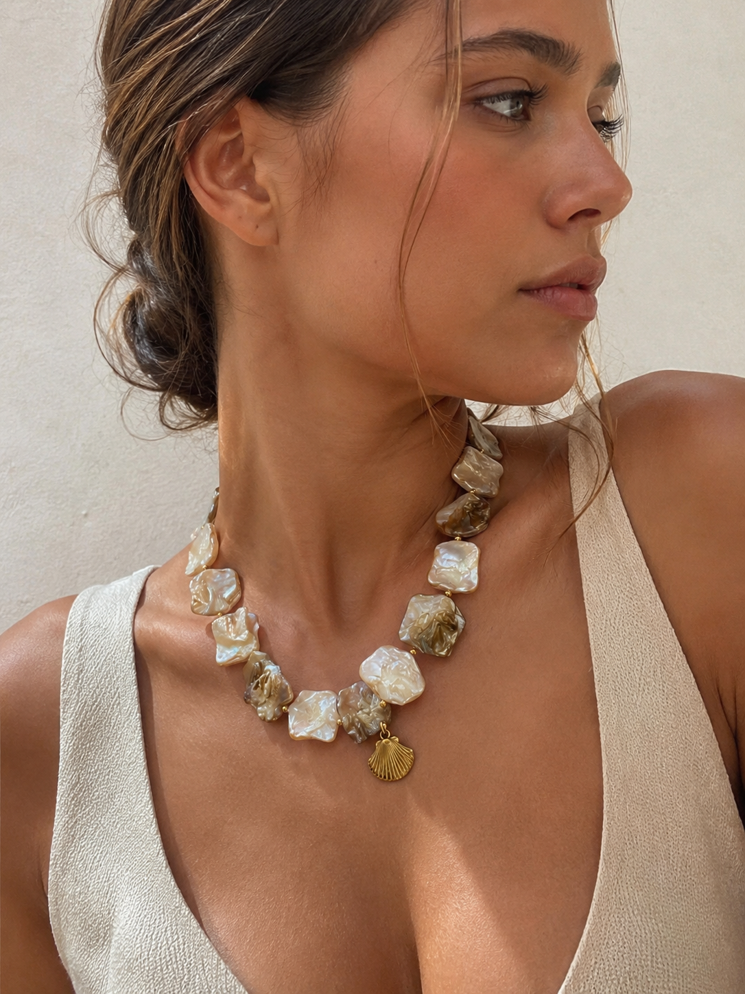 Shoreline Shell Statement Necklace