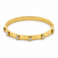 Crystal Station Hinged Bangle