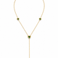 Emerald Heart Y Lariat Necklace