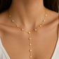 Stellar Drop Y Lariat Necklace