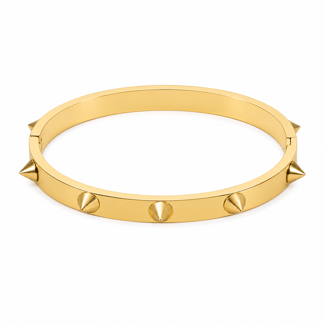 Gold Spike Bangle
