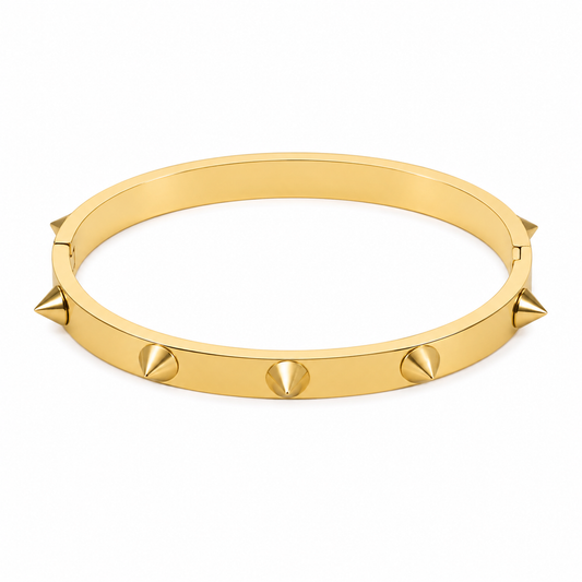Gold Spike Bangle