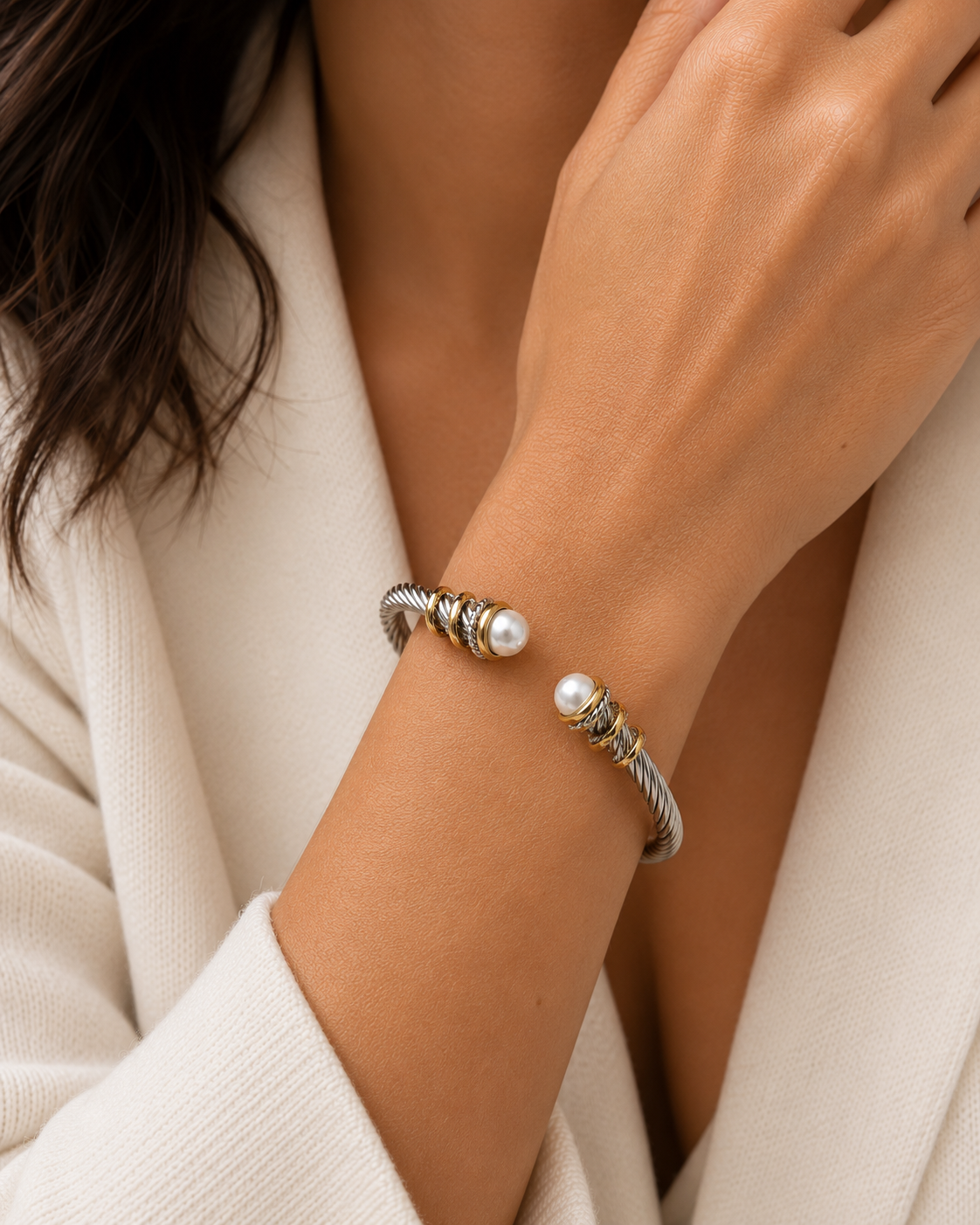 Pearl twist bracelet