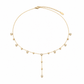 Crystal Orbit Y Lariat Necklace