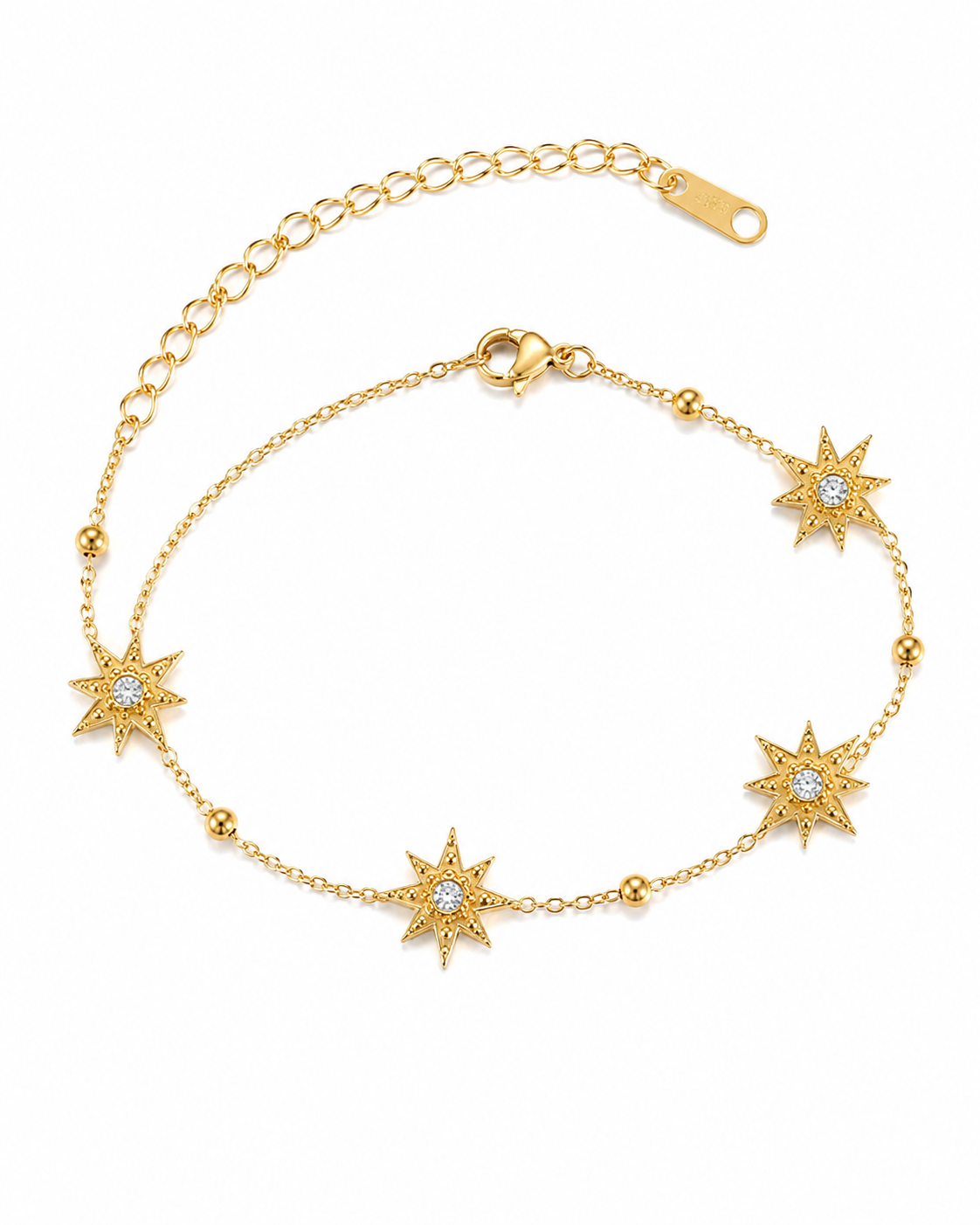 North Star Crystal Station Bracelet