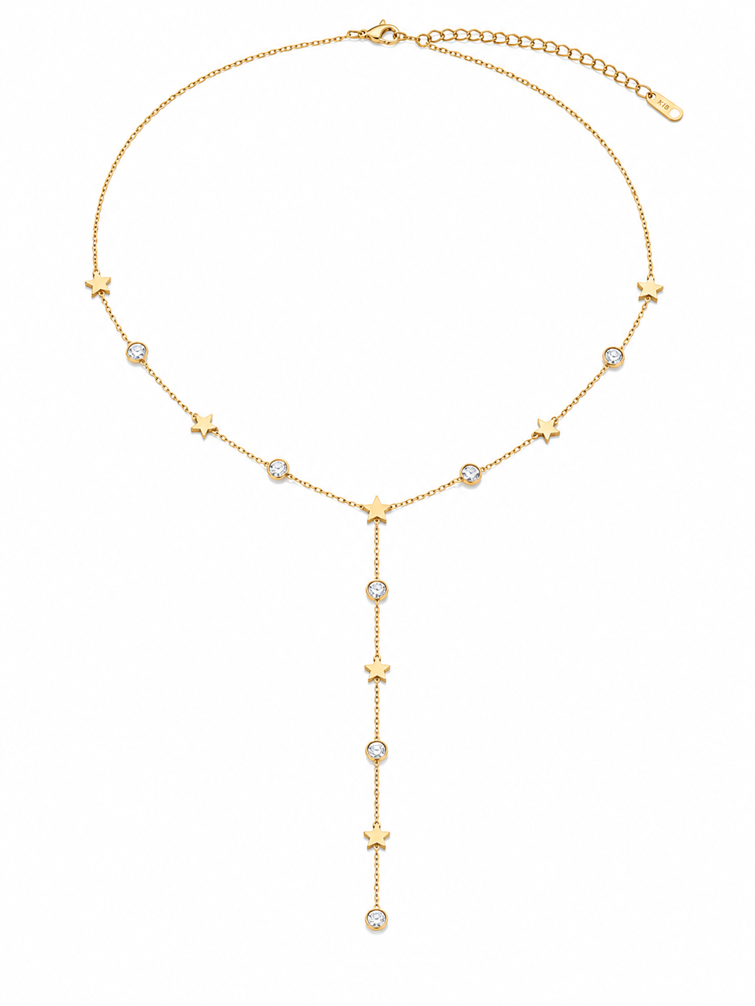 Stellar Drop Y Lariat Necklace