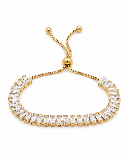 Baguette Crystal Slider Bracelet