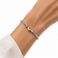Twist Heart Gold Bangle