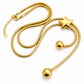Stellar Drop Snake Chain Necklace