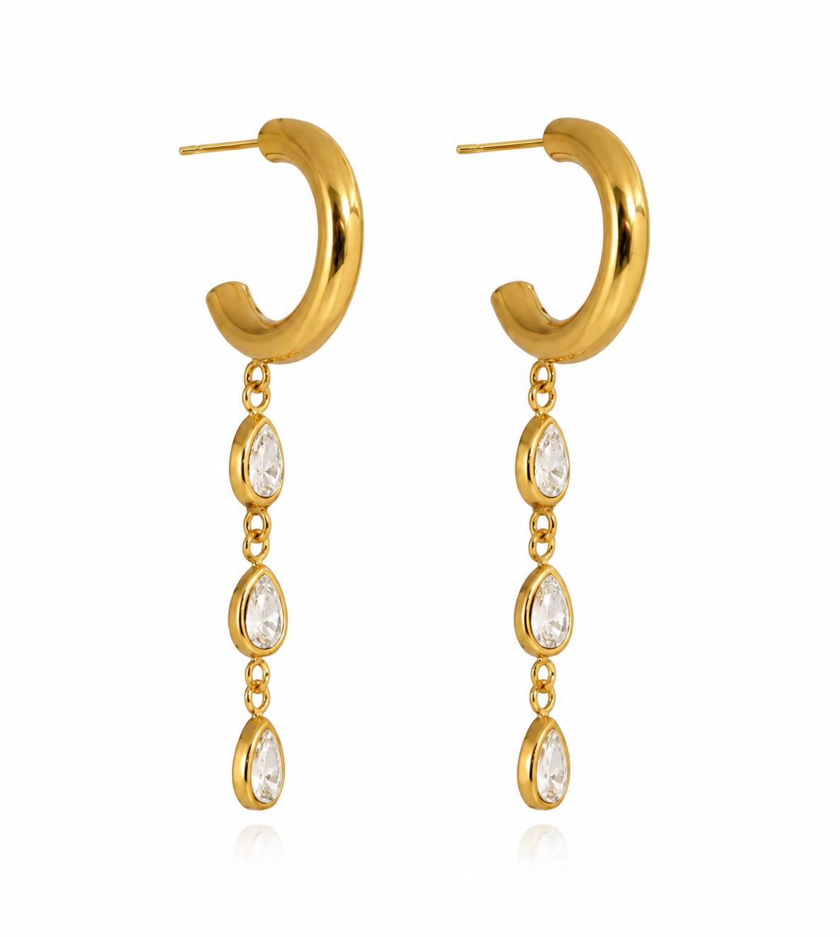 Triple Drop Hoops