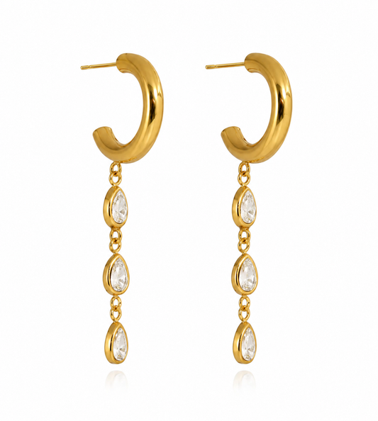 Triple Drop Hoops