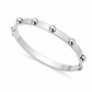 Silver Studded Bangle 6mm