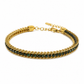 Emerald Crystal Chain Wrap Bracelet