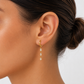 Baguette Drop Hoops
