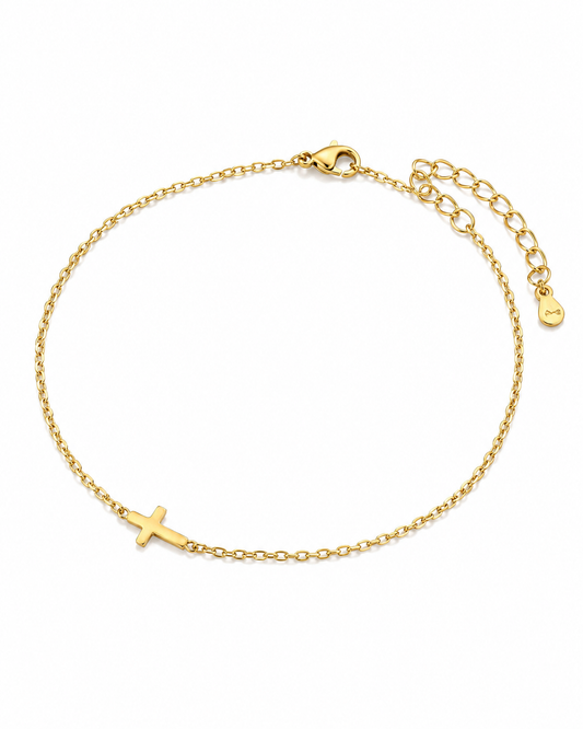 Sideways Cross Bracelet