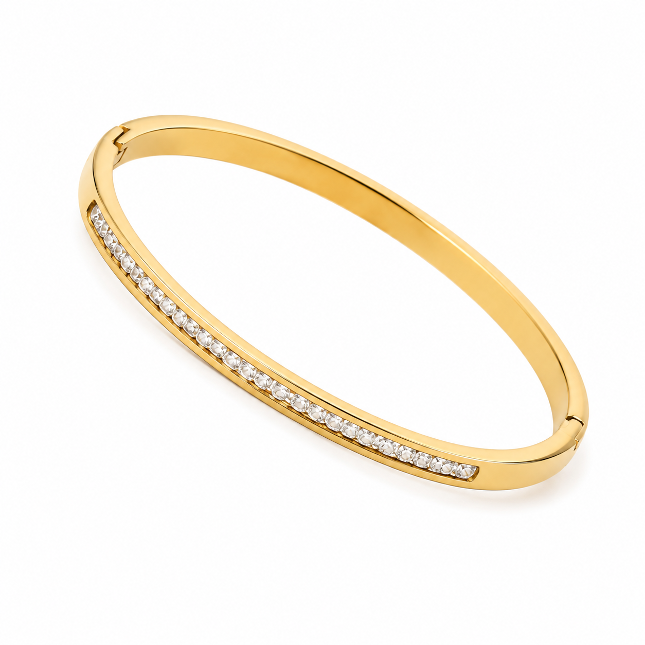 Gold Full Pave Bangle
