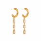 Baguette Drop Hoops
