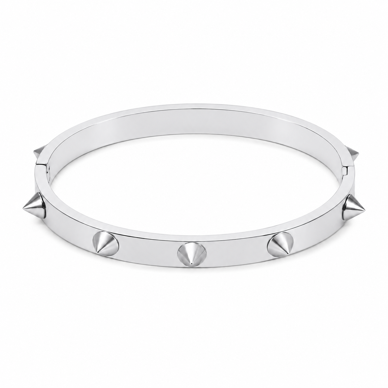 Silver Spike Bangle
