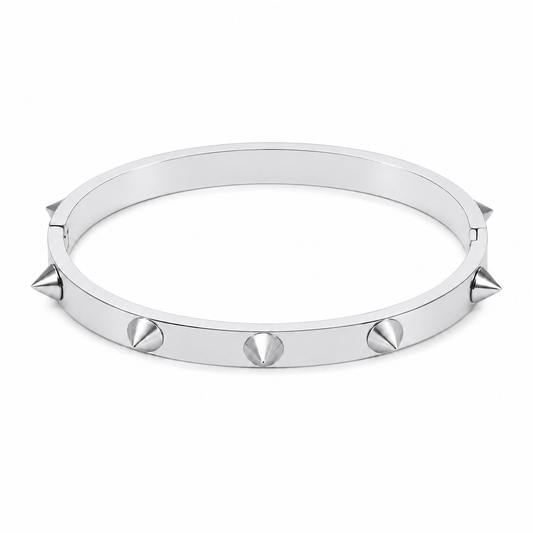 Silver Spike Bangle