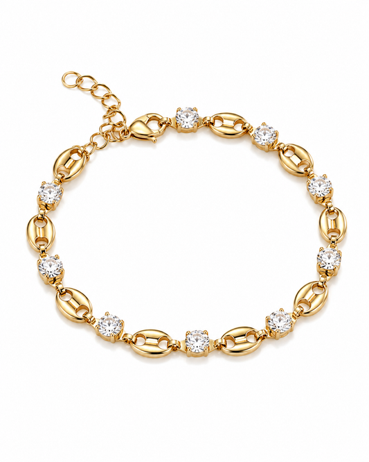 Marina Link Crystal Bracelet