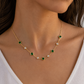 Emerald Geometric
Station Necklace