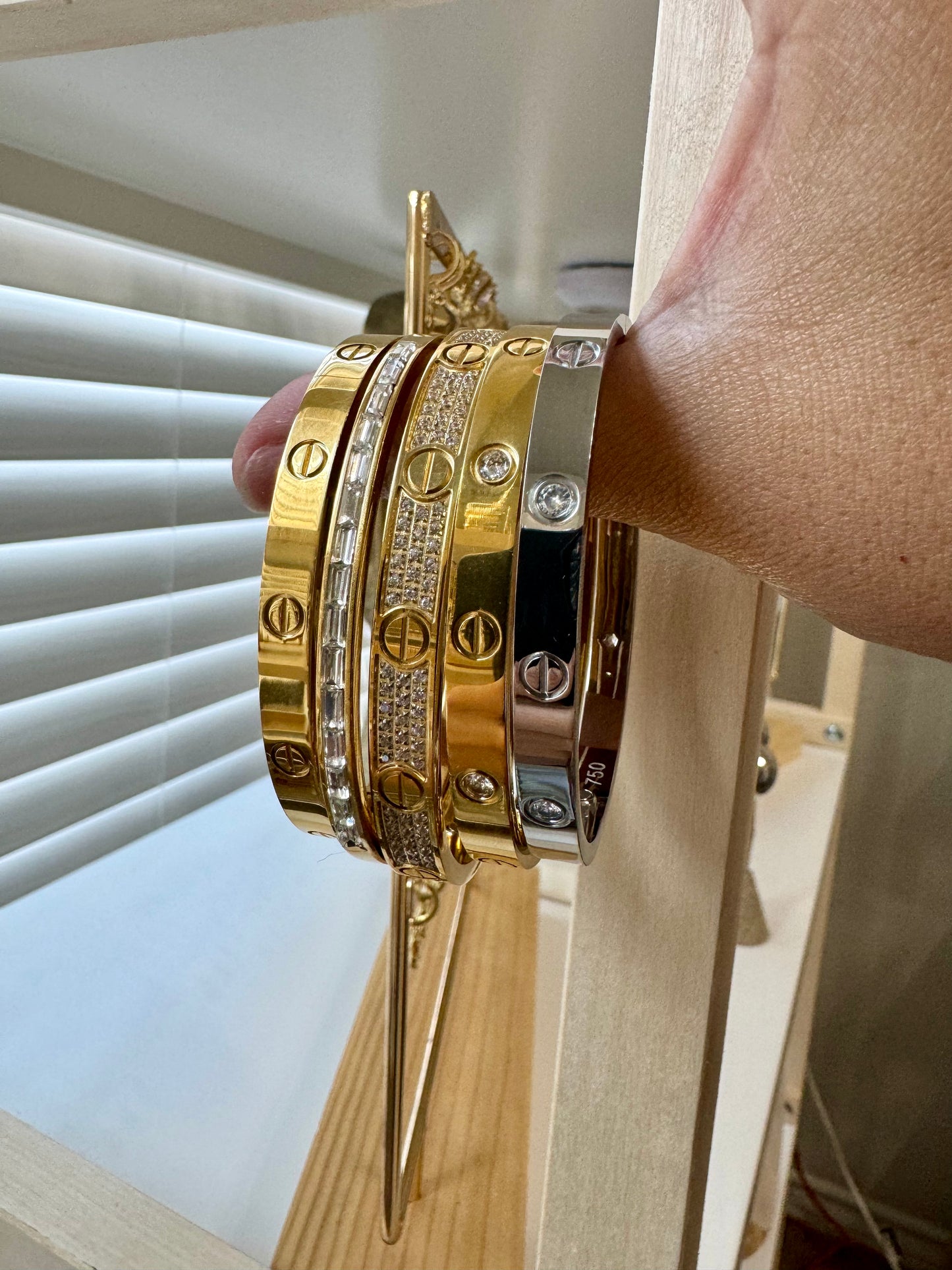Bangle with screw