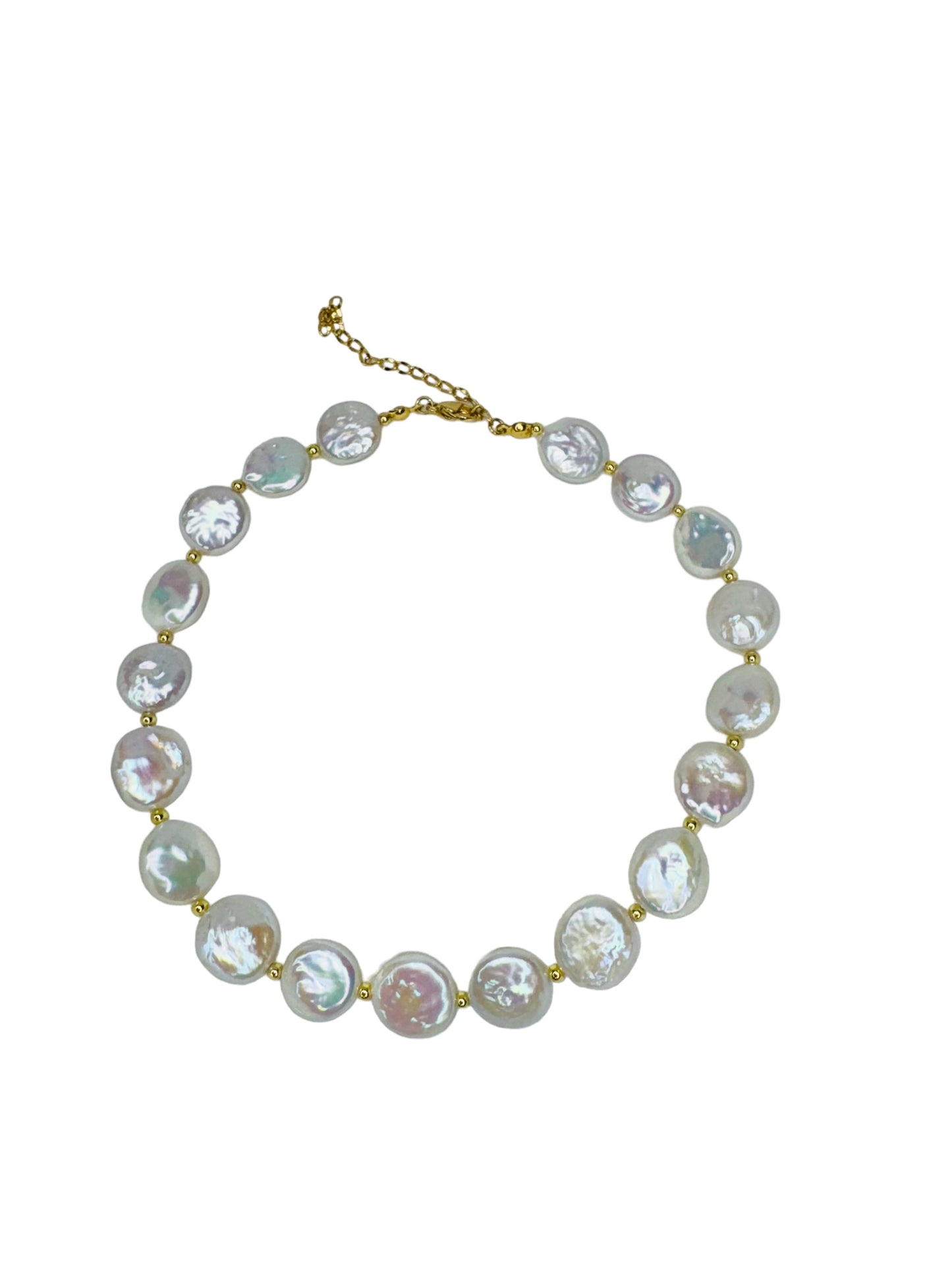 Coin pearls choker