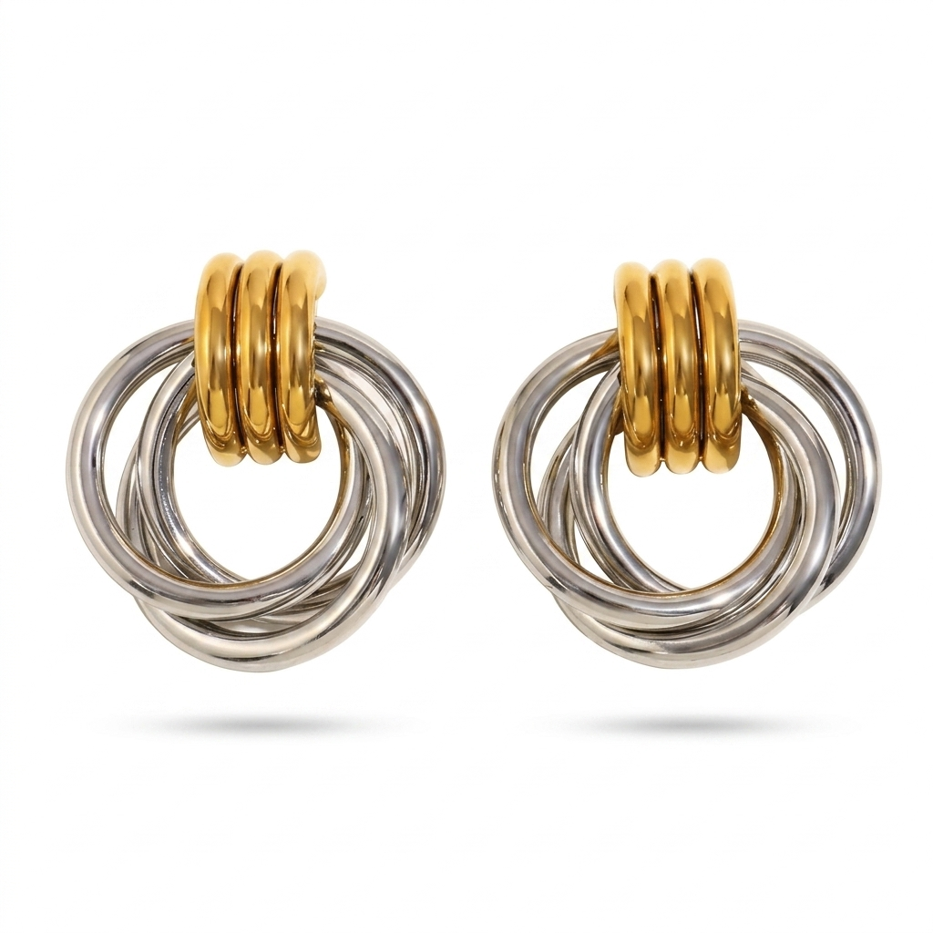 Karla Two tones earrings