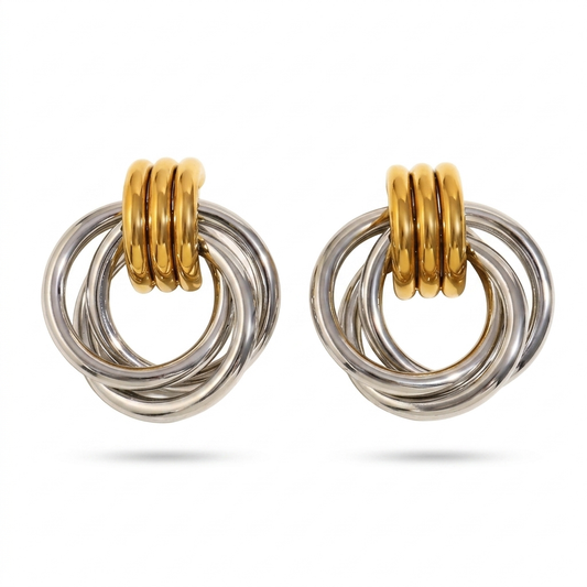 Karla Two tones earrings