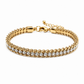 Clear Crystal Chain Wrap Bracelet