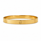 Gold Ribbed Bangle