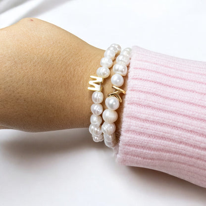 Initial pearl Bracelet